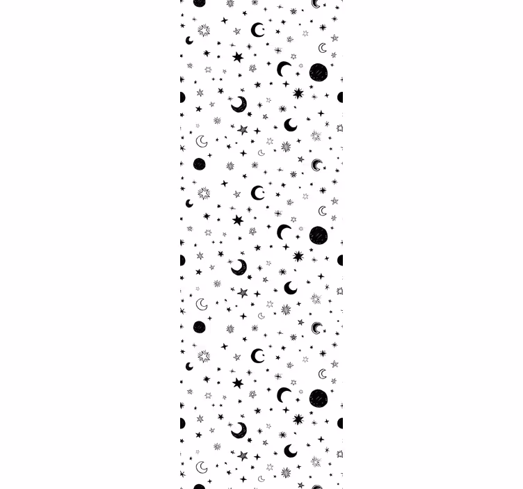 Store enrouleur chambre enfant univers avec étoiles - TenStickers