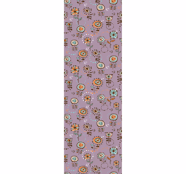 Store enrouleur chambre enfant motif floral rose suédois - TenStickers