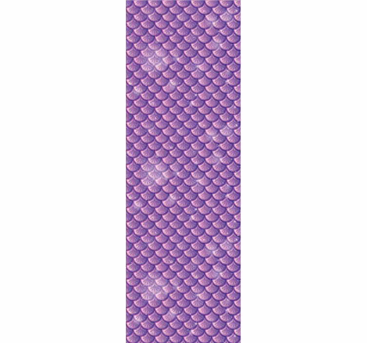 Store enrouleur chambre enfant écailles de sirène violettes - TenStickers