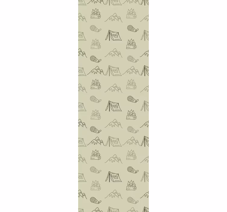 Store enrouleur chambre enfant dessins camping - TenStickers