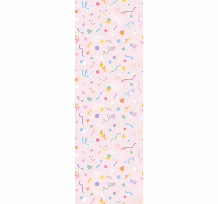 Store enrouleur chambre enfant motif confetti pastel - TenStickers