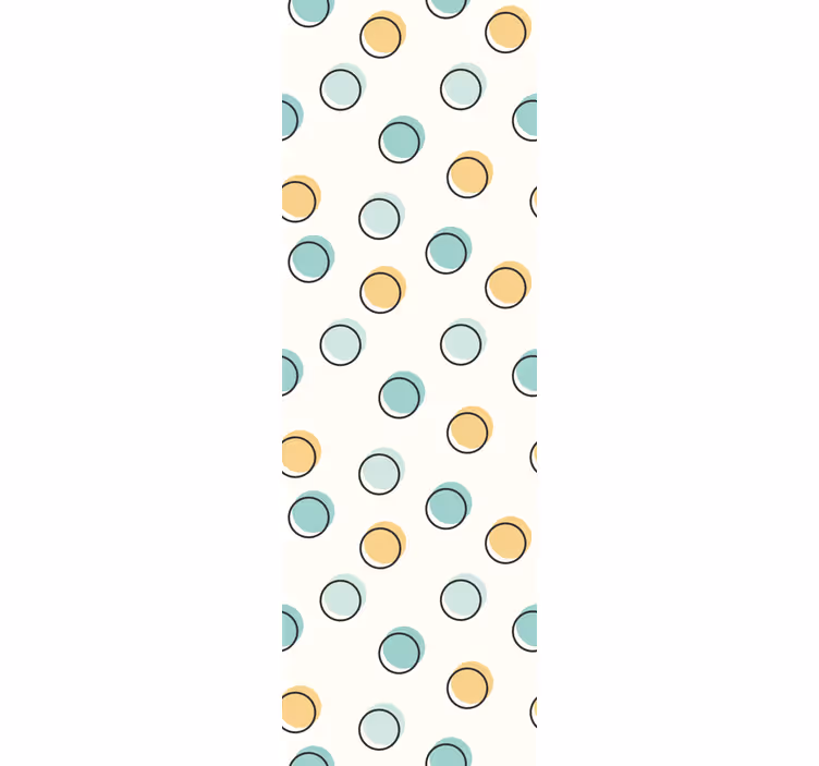 Store enrouleur chambre enfant à pois colorés - TenStickers