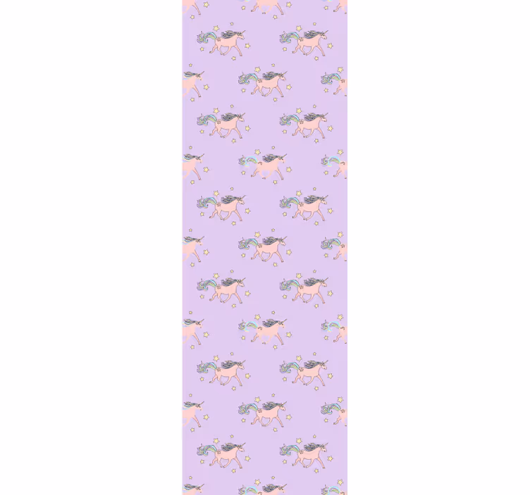 Store enrouleur chambre enfant motifs licornes pastel - TenStickers
