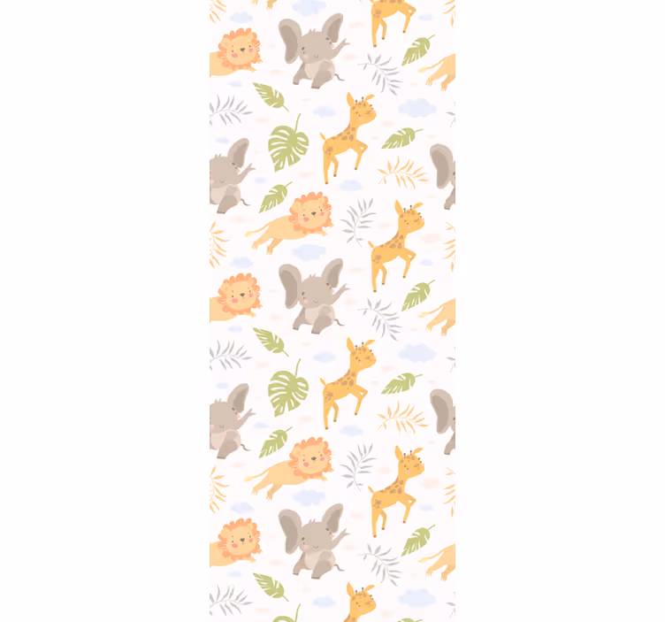 Store enrouleur chambre enfant safari minimaliste nordique - TenStickers