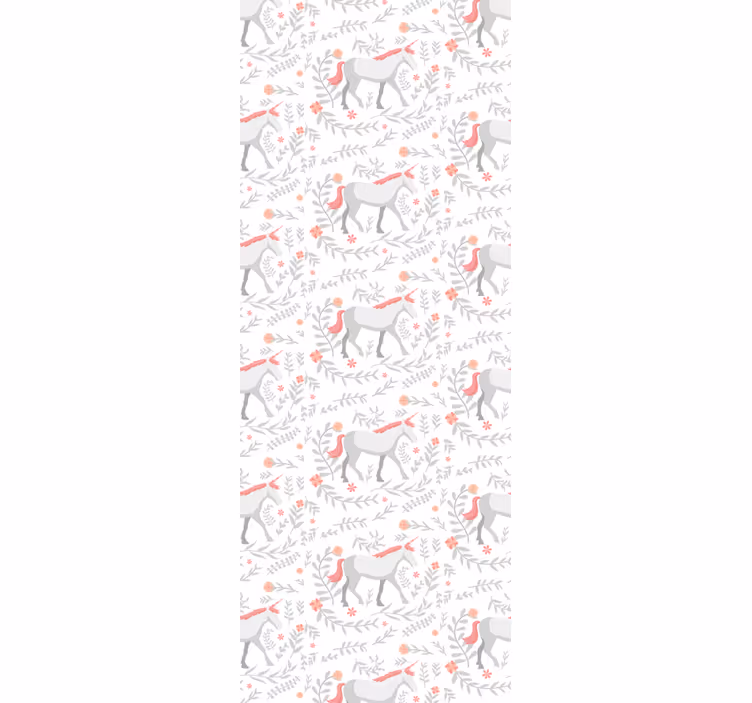 Store enrouleur chambre enfant motif licorne et feuillage - TenStickers