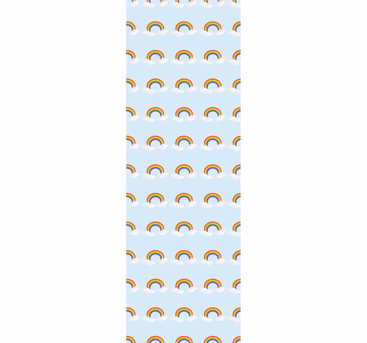 Store enrouleur chambre enfant arc-en-ciel et nuages - TenStickers