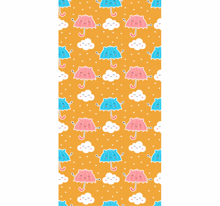 Store enrouleur chambre enfant motif parapluies colorés - TenStickers