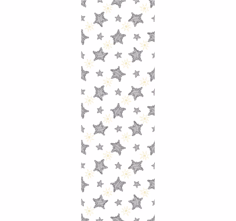 Store enrouleur chambre enfant étoiles graffiti - TenStickers