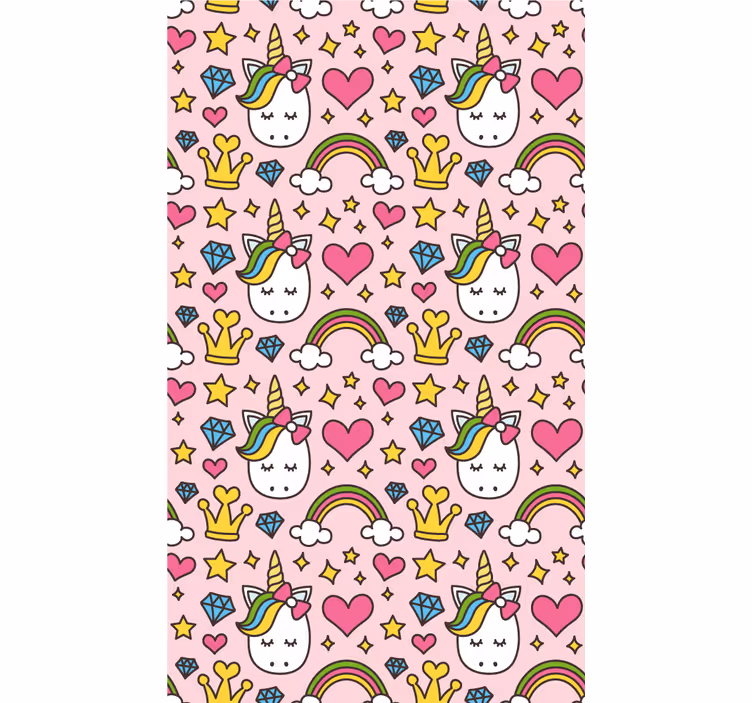 Store enrouleur chambre enfant fantaisie licorne enchantée - TenStickers