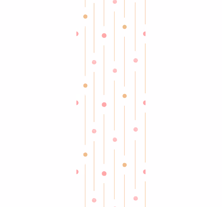Store enrouleur chambre enfant pois colorés avec lignes - TenStickers