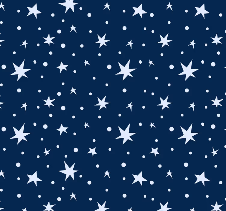 Store enrouleur chambre enfant étoiles sur fond bleu - TenStickers