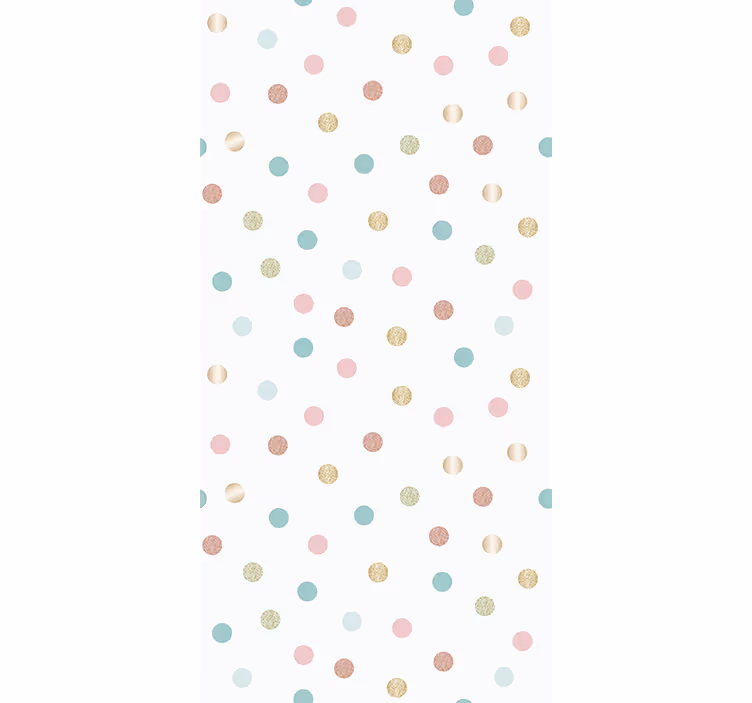 Store enrouleur chambre enfant motif pois pailleté - TenStickers