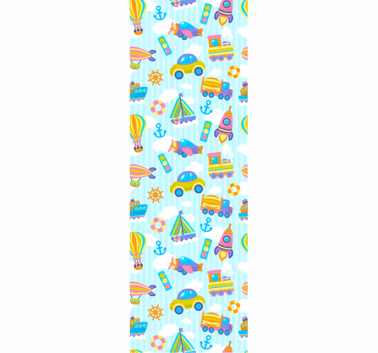 Store enrouleur chambre enfant design mignon voitures - TenStickers