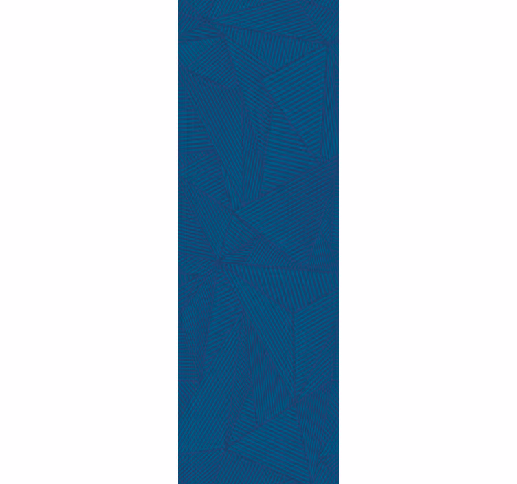 Store enrouleur bureaux motif géométrique bleu simple - TenStickers