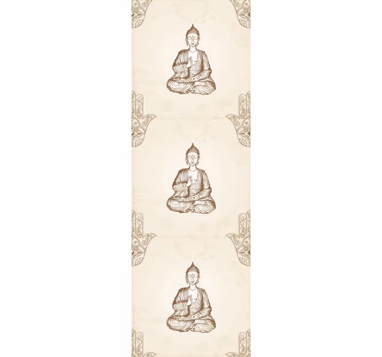 Store enrouleur bureaux symbole main hamsa buddha - TenStickers