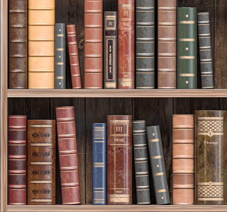 Store enrouleur bureaux livres de bibliothèque - TenStickers