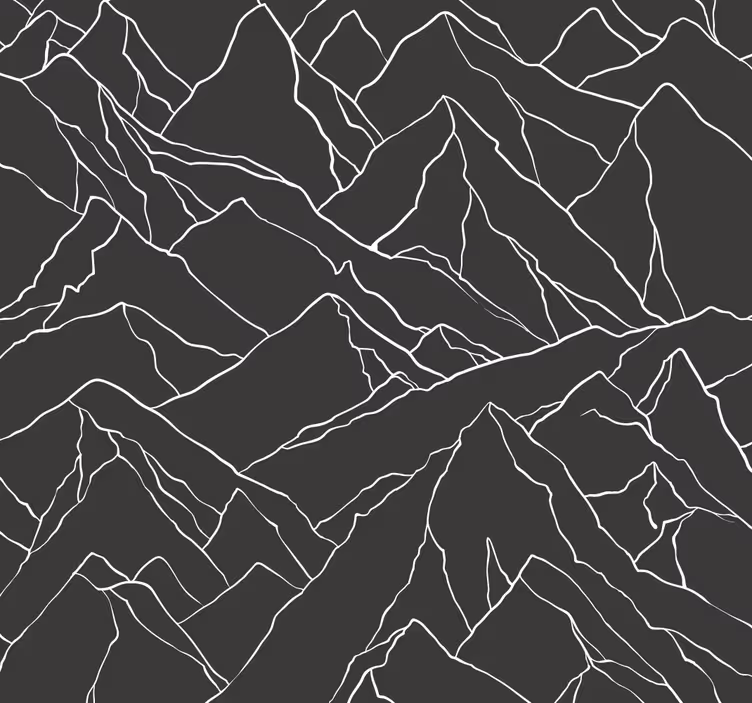 Store enrouleur bureaux silhouette de montagnes - TenStickers