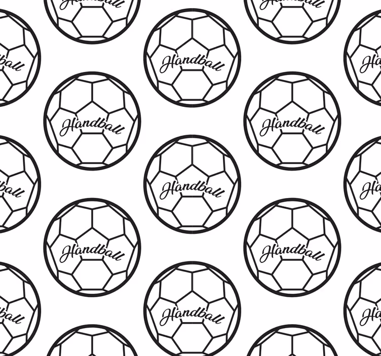 Store enrouleur chambre ado motif handball - TenStickers