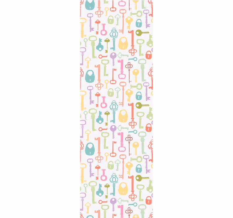 Store enrouleur chambre ado motif clé - TenStickers