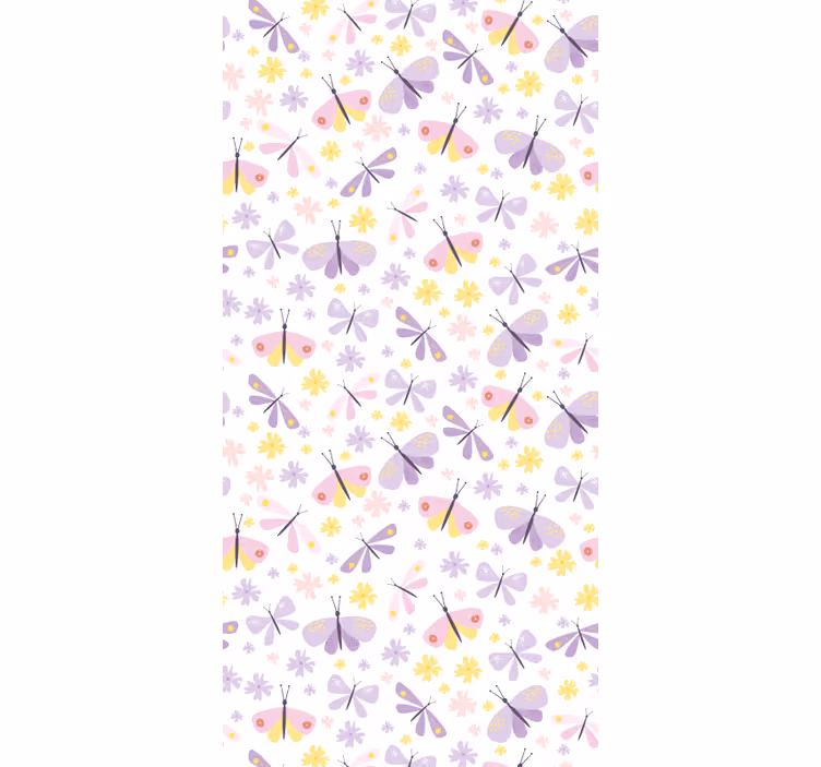 Store enrouleur chambre ado motif papillon violet - TenStickers