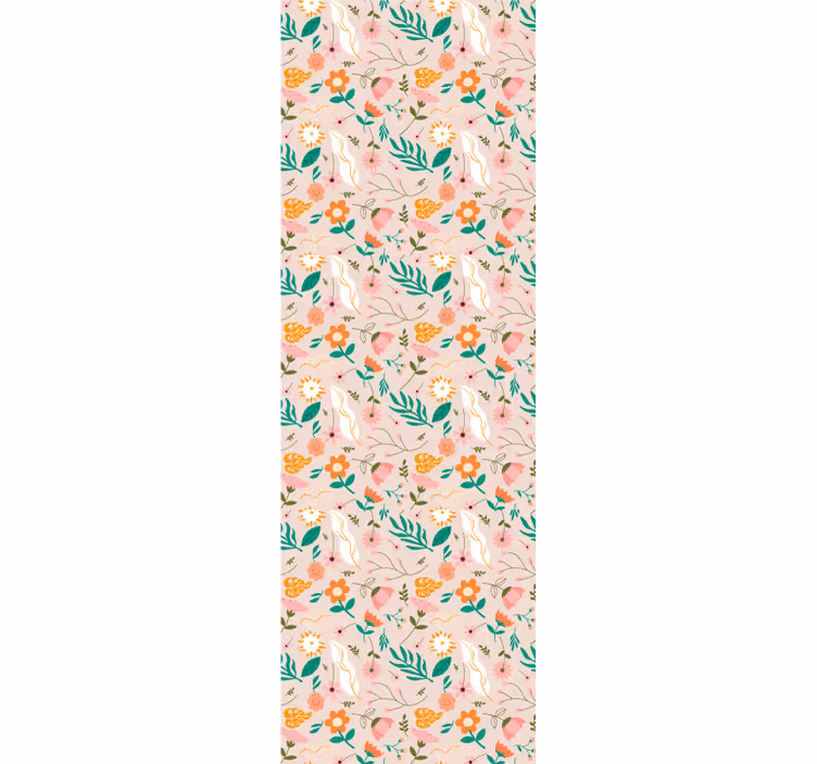 Store enrouleur chambre ado motif fleurs pastel délicat - TenStickers