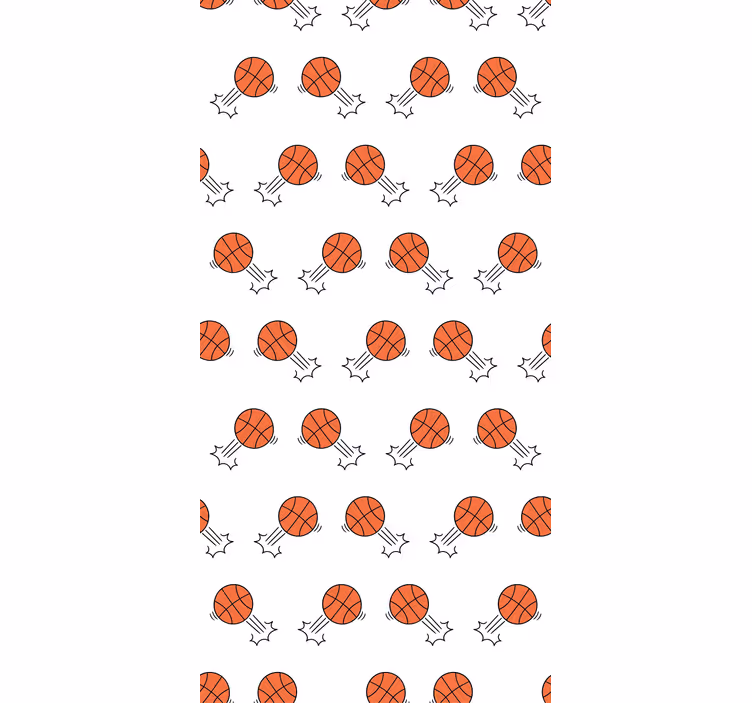 Store enrouleur chambre ado fond de ballons de basket - TenStickers
