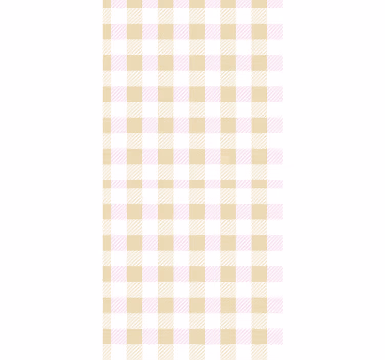 Store enrouleur chambre ado tartan rose et or - TenStickers