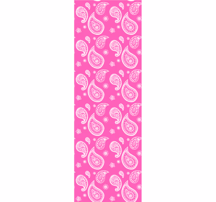 Store enrouleur chambre ado motif paisley rose intense - TenStickers