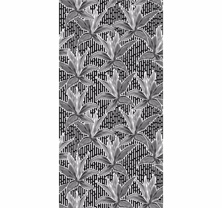 Store enrouleur chambre ado motif floral feuilles - TenStickers