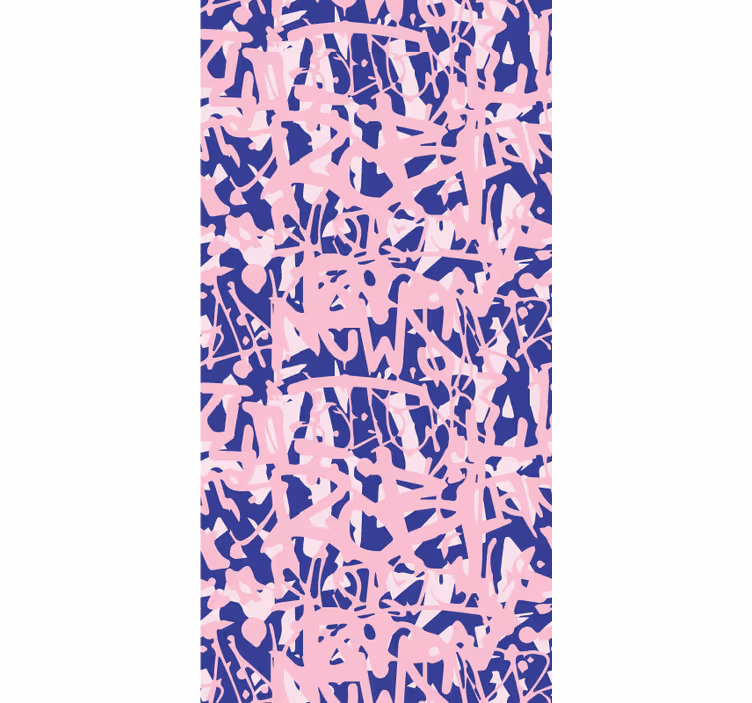 Store enrouleur chambre ado motif graffiti rose et violet - TenStickers