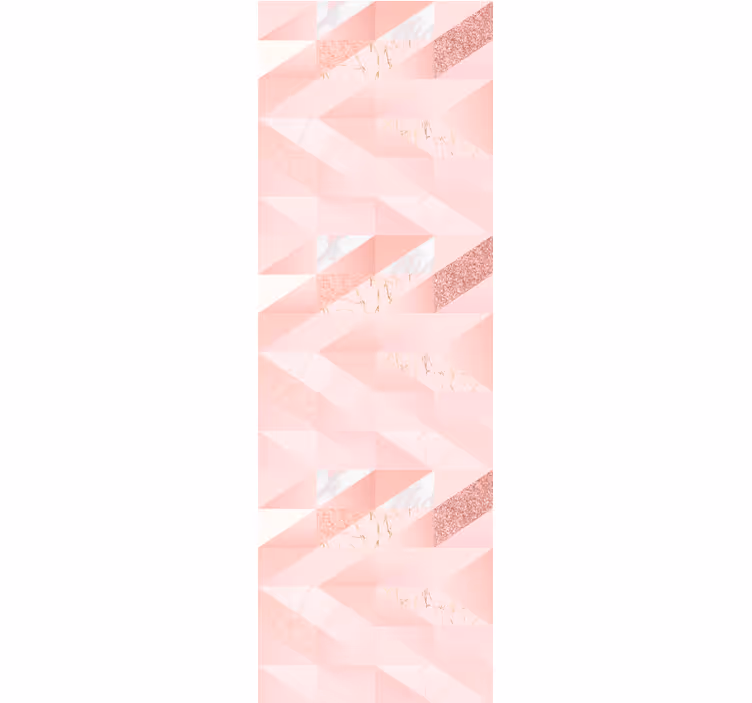 Store enrouleur chambre ado fond géométrique rose girly - TenStickers