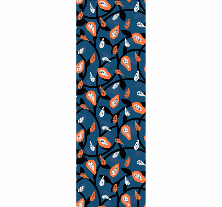 Store enrouleur chambre ado papaye et plantes - TenStickers