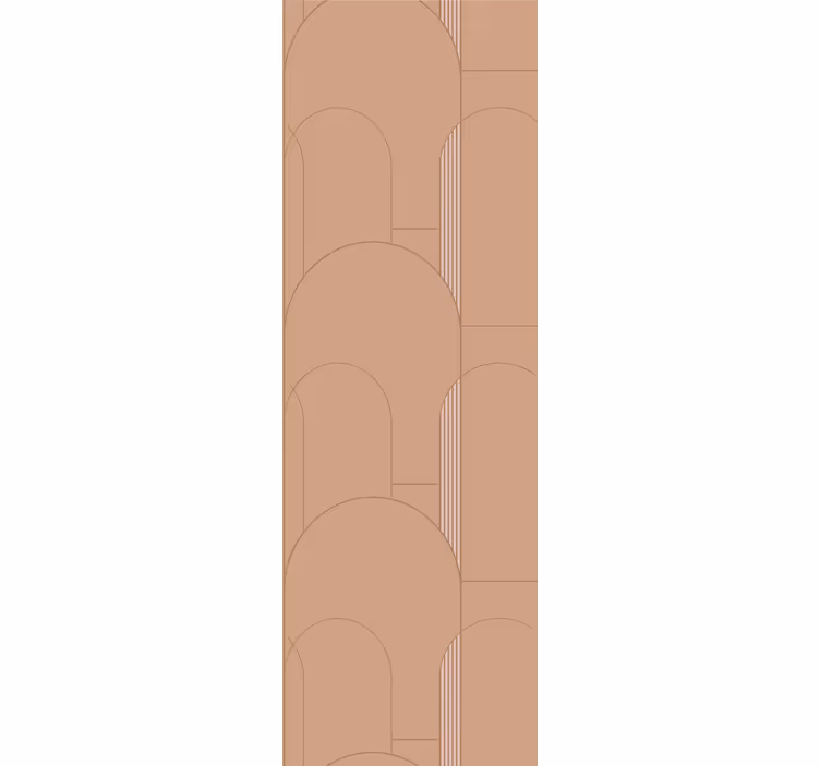 Store enrouleur moderne motifs arches beiges - TenStickers