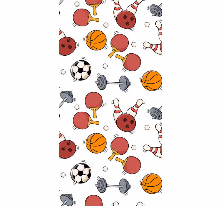 Store enrouleur moderne motif sportif - TenStickers