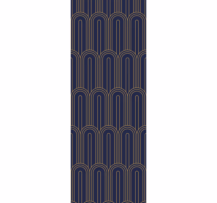 Store enrouleur moderne motif lignes arquées - TenStickers