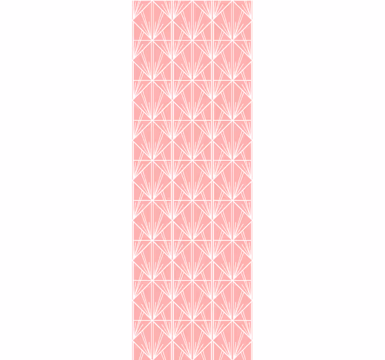 Store enrouleur moderne motif géométrique rose - TenStickers
