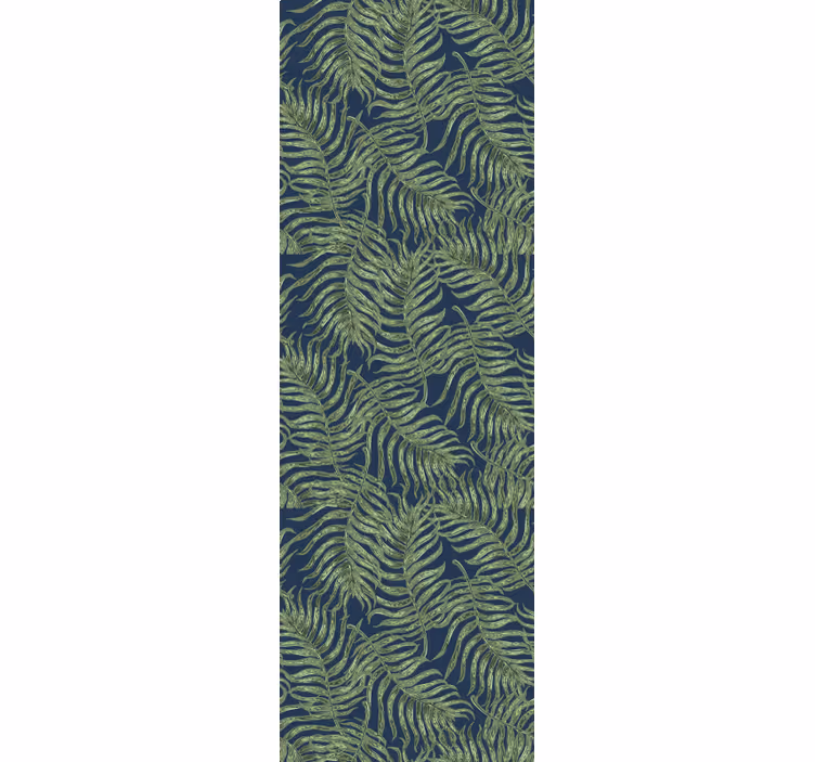 Store enrouleur moderne feuillage tropical sur fond sombre - TenStickers