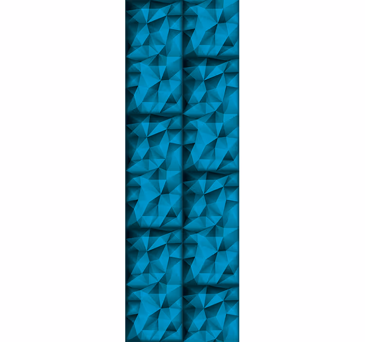 Store enrouleur moderne profondeurs bleues en 3d - TenStickers