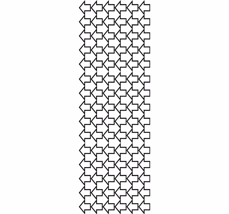 Store enrouleur moderne flèches géométriques noires - TenStickers
