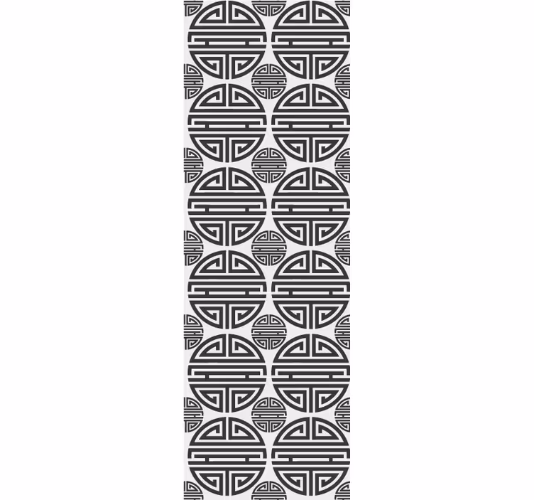 Store enrouleur moderne motif géométrique asiatique - TenStickers