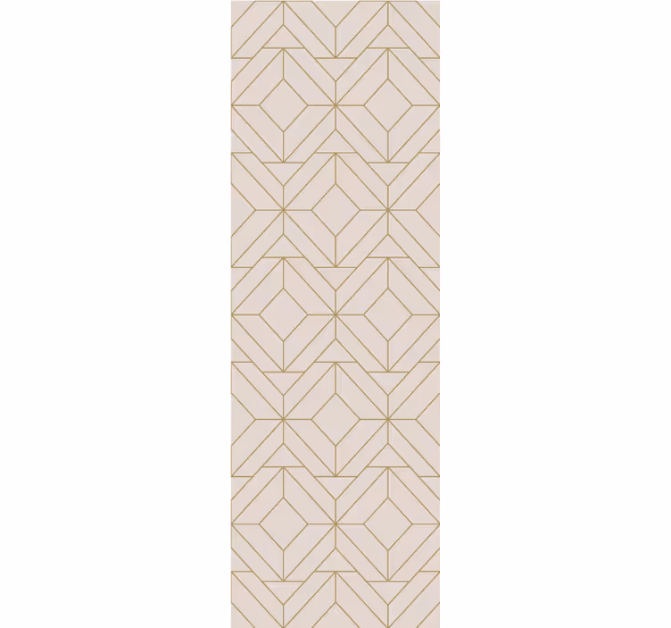 Store enrouleur moderne motif géométrique lignes dorées - TenStickers