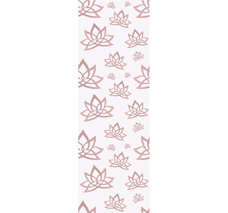 Store enrouleur moderne motif de lotus minimaliste - TenStickers