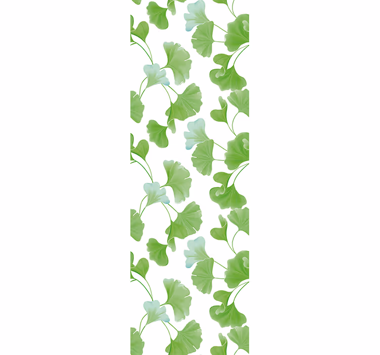 Store enrouleur moderne feuilles de ginkgo vertes - TenStickers