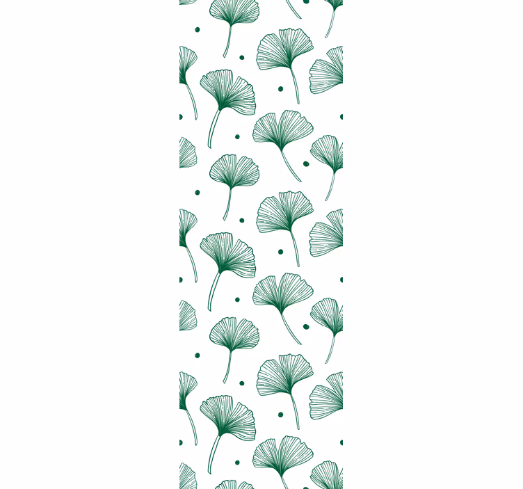 Store enrouleur moderne feuilles vertes de ginkgo - TenStickers