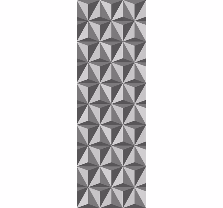 Store enrouleur moderne carreaux triangulaires foncés - TenStickers