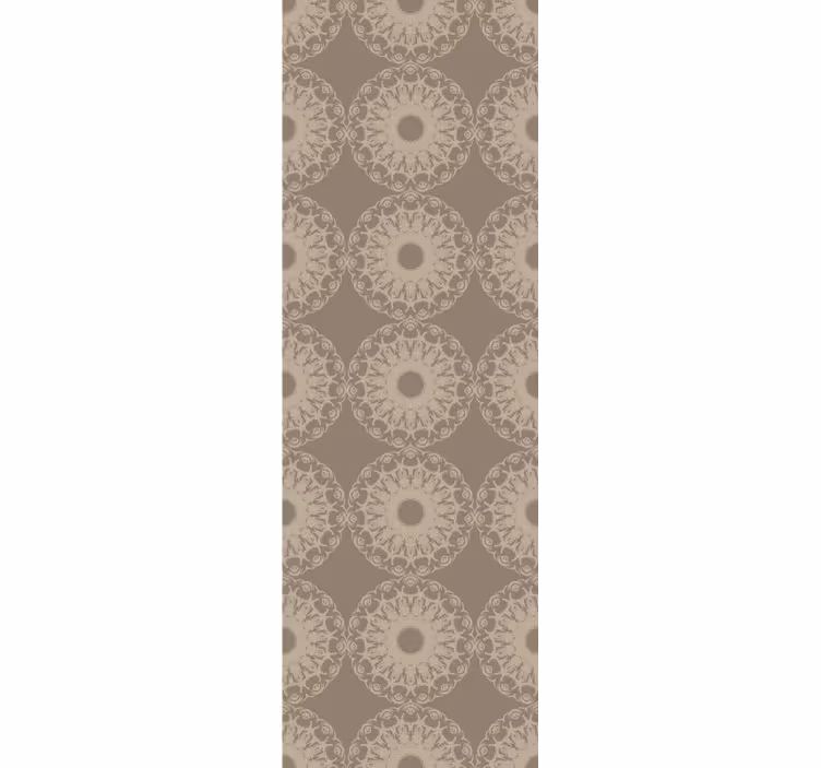 Store enrouleur moderne motifs cercles beiges éclectiques - TenStickers