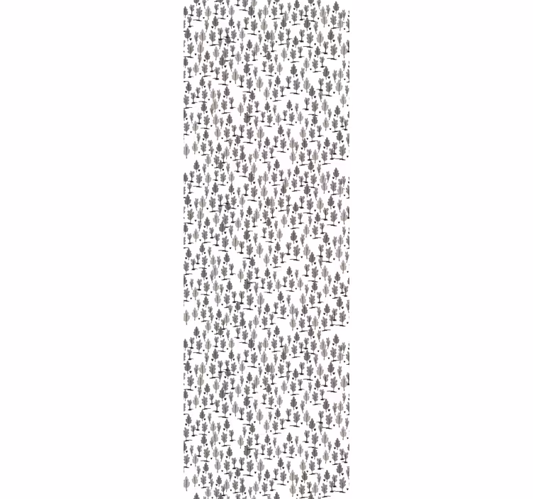 Store enrouleur moderne motif d'arbres délicats - TenStickers