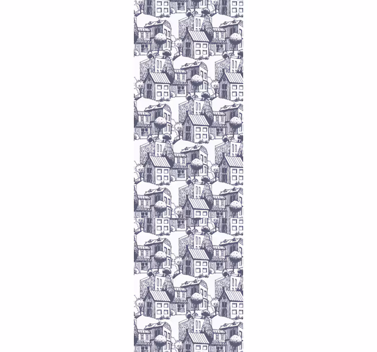 Store enrouleur moderne motif vintage urbain - TenStickers