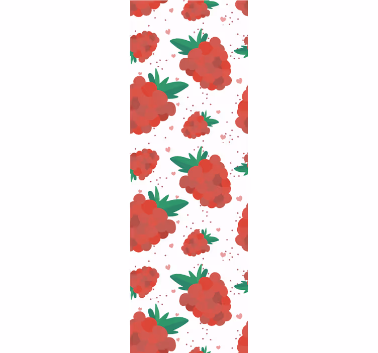 Store enrouleur moderne motif baies aquarelle - TenStickers