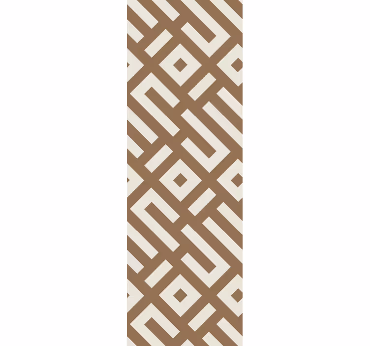 Store enrouleur moderne design géométrique terre - TenStickers